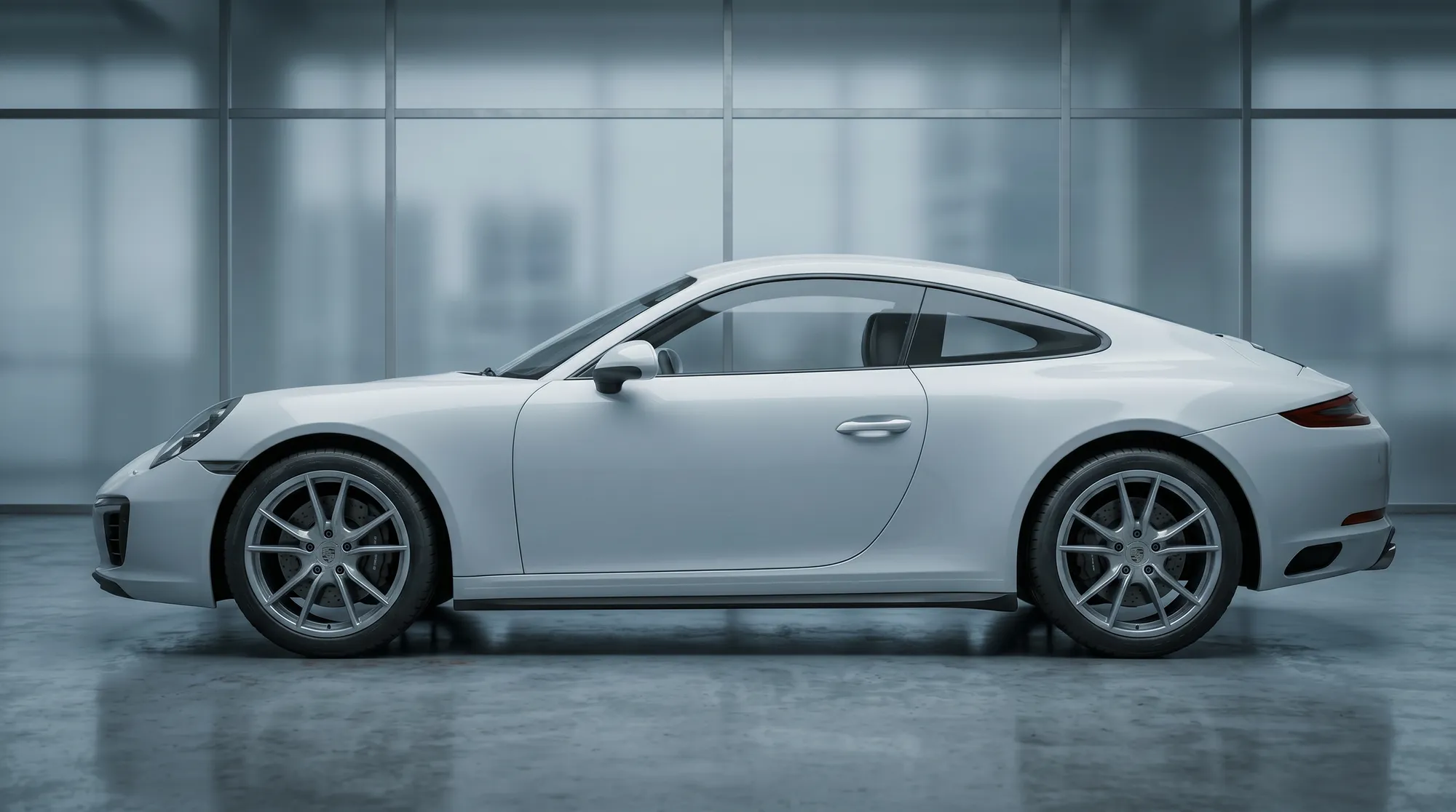 Etter bilvask: Porsche 911 ren og polert